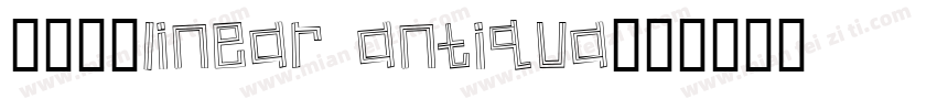 线性黑体Linear antiqua字体转换